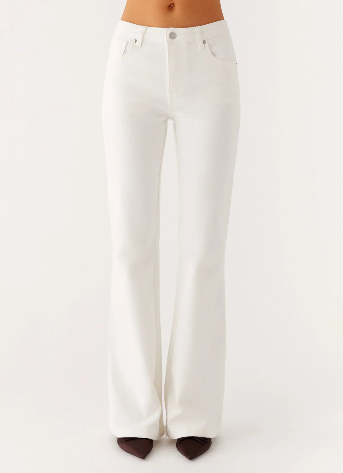Aldo Bootleg Jeans - White