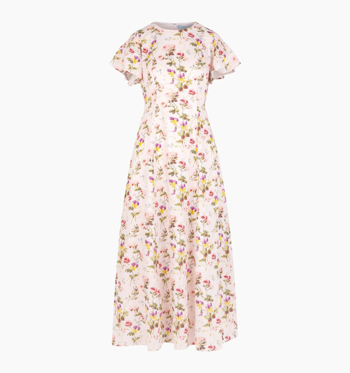 Couturebud The Dominique Dress - Pink Bluebonnet