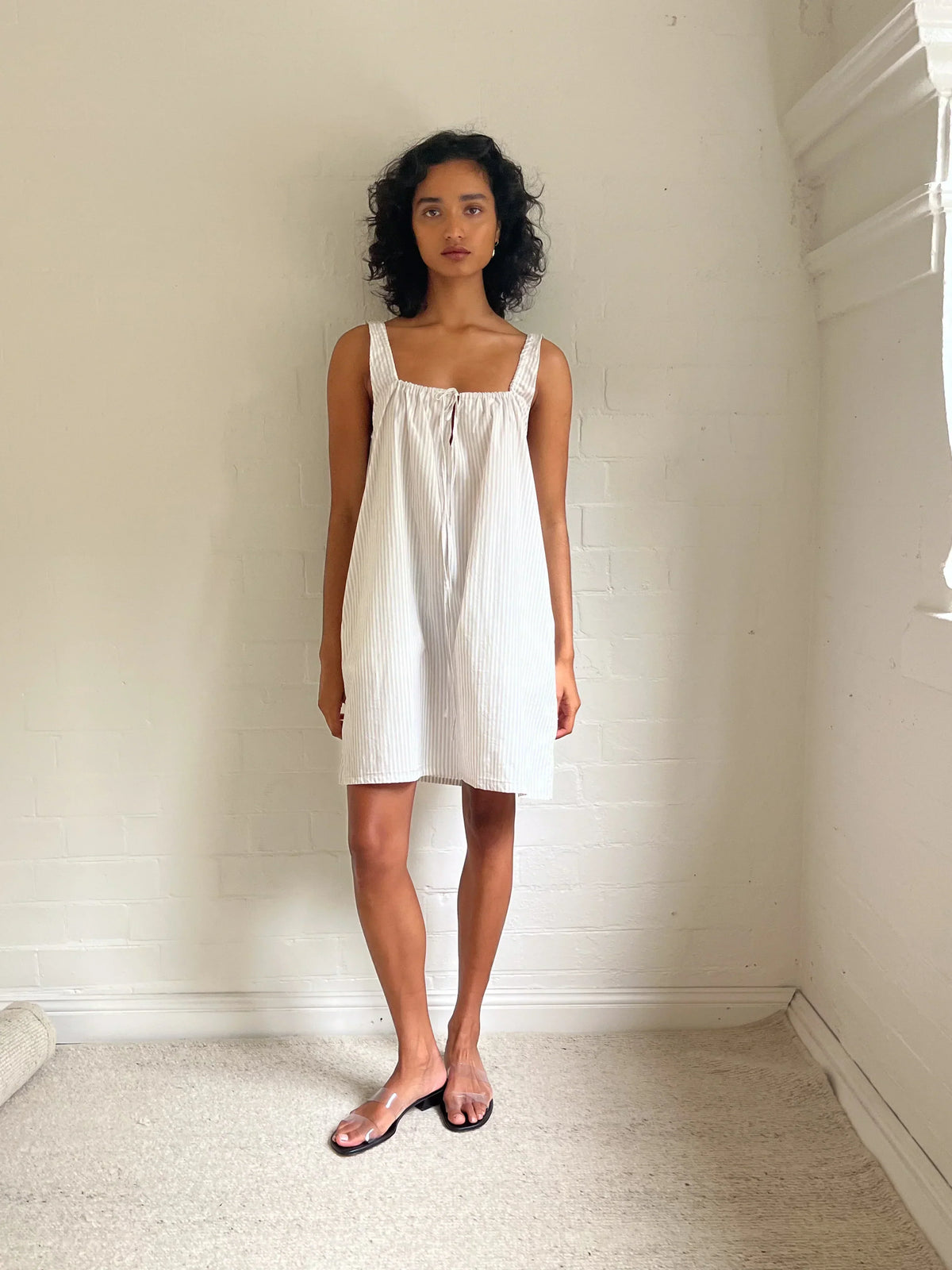 the bow dress - story stripe