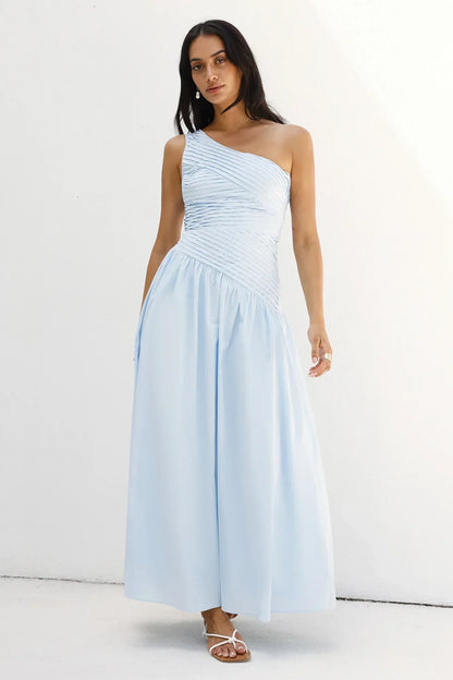 Seashell Moments One Shoulder Maxi Dress