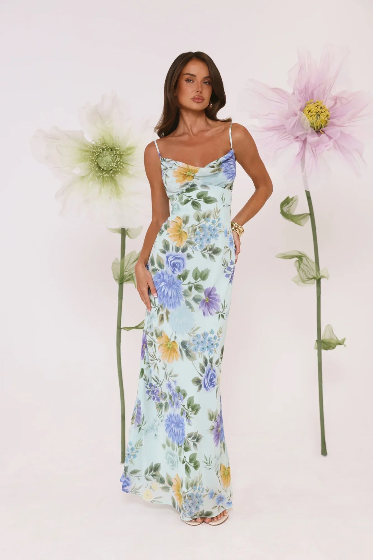 Moonflower Glow Maxi Dress Floral