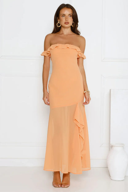 Flirt With Style Maxi Dress Orange