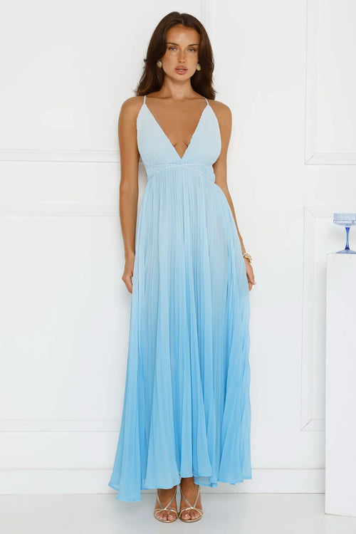 Love Letter To You Maxi Dress Blue
