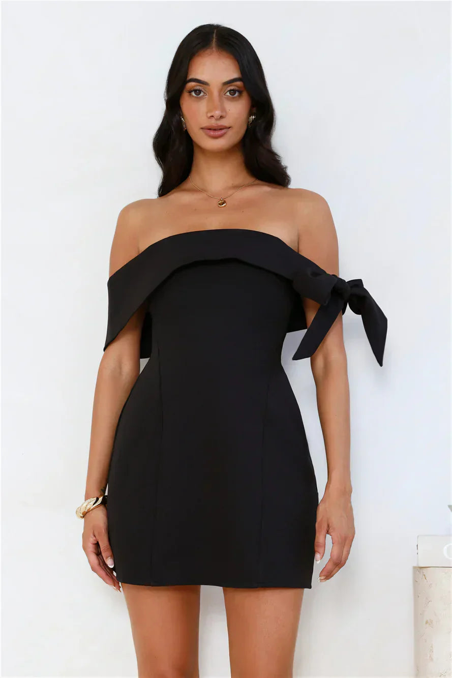 Seashell Dream Off Shoulder Mini Dress