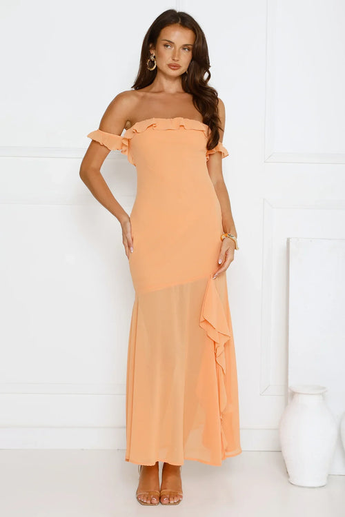 Flirt With Style Maxi Dress Orange