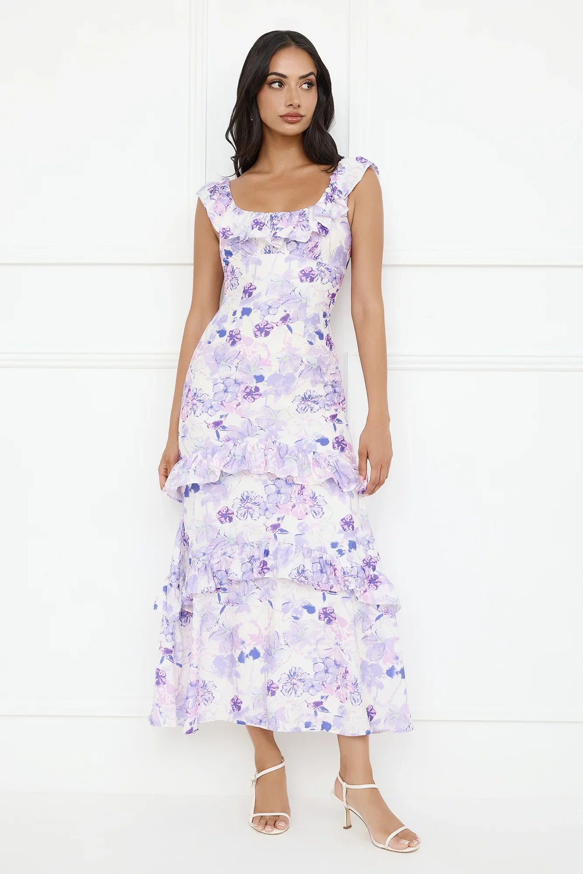 Midnight Magnolia Maxi Dress Purple