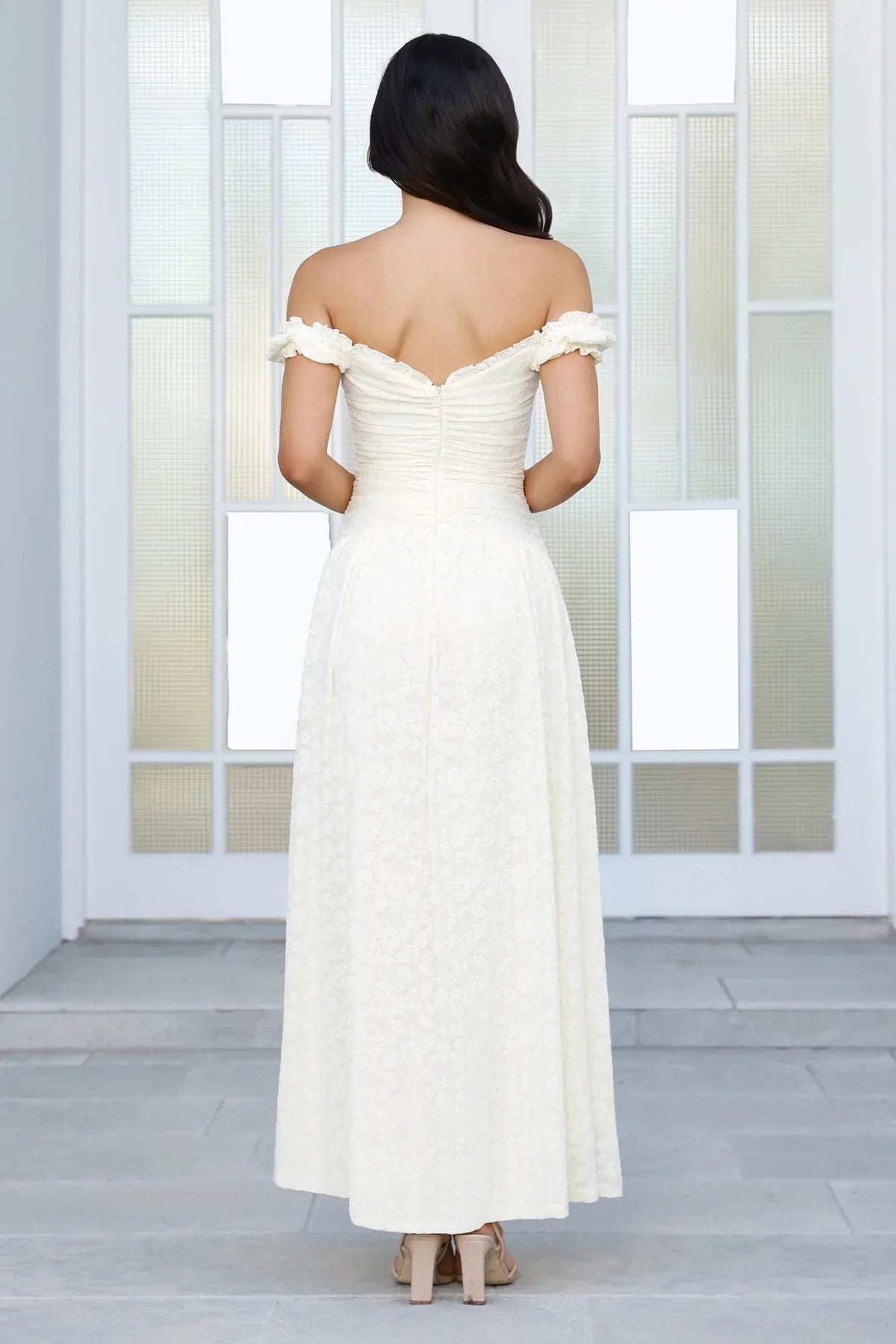 Soft Serve Off Shoulder Maxi Dress