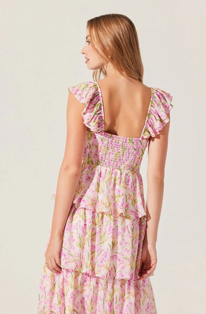 Midsummer Floral Tiered Maxi Dress