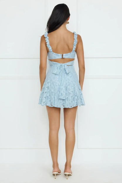 Refreshing Soul Lace Mini Dress