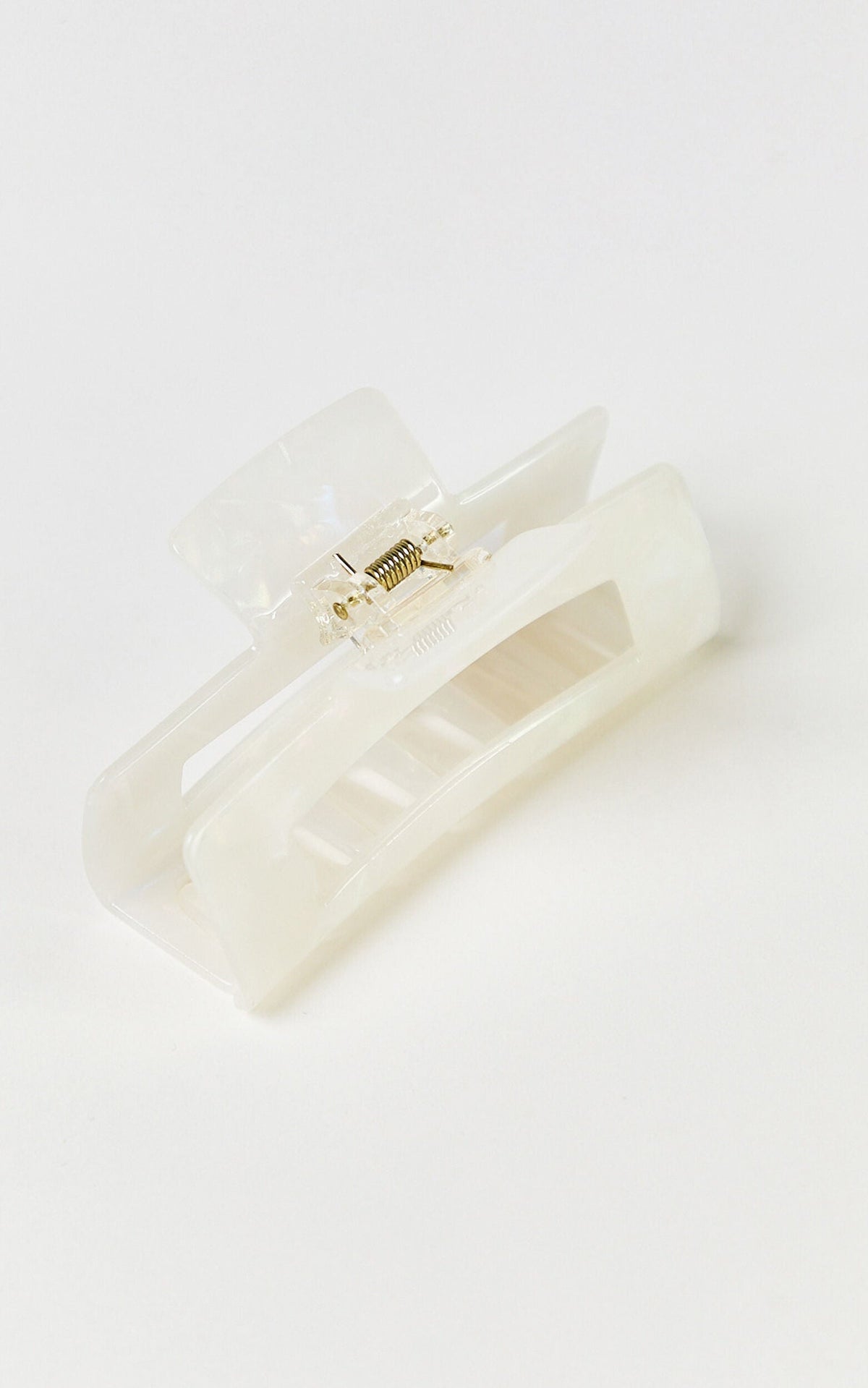 Wilda Hair Clip - Rectangle Claw Hair Clip in Cream