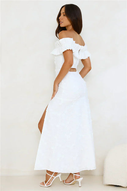 Spring Serenade Off Shoulder Maxi Dress