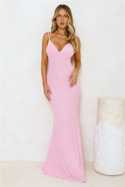 Shimmering Elegance Maxi Dress
