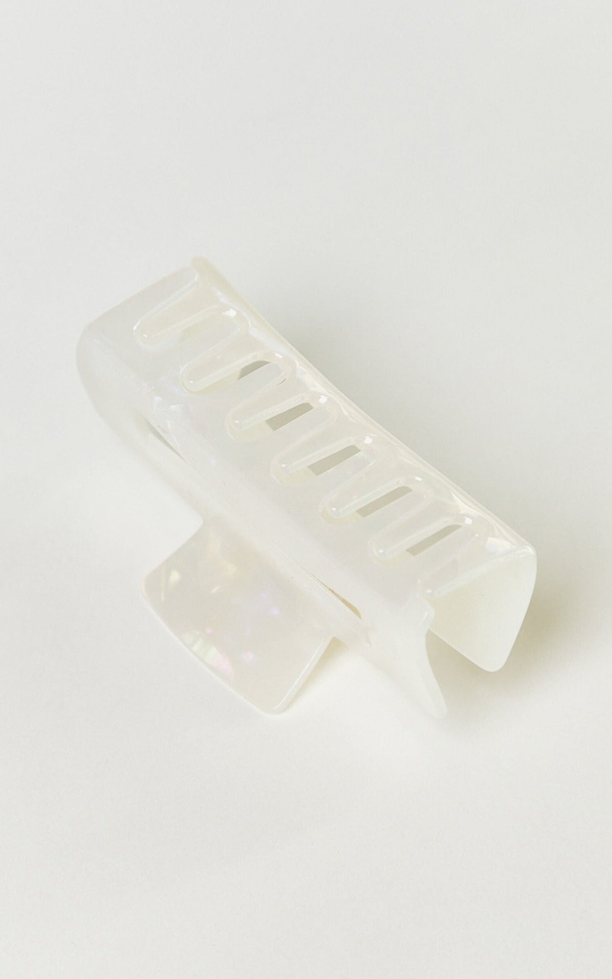 Wilda Hair Clip - Rectangle Claw Hair Clip in Cream