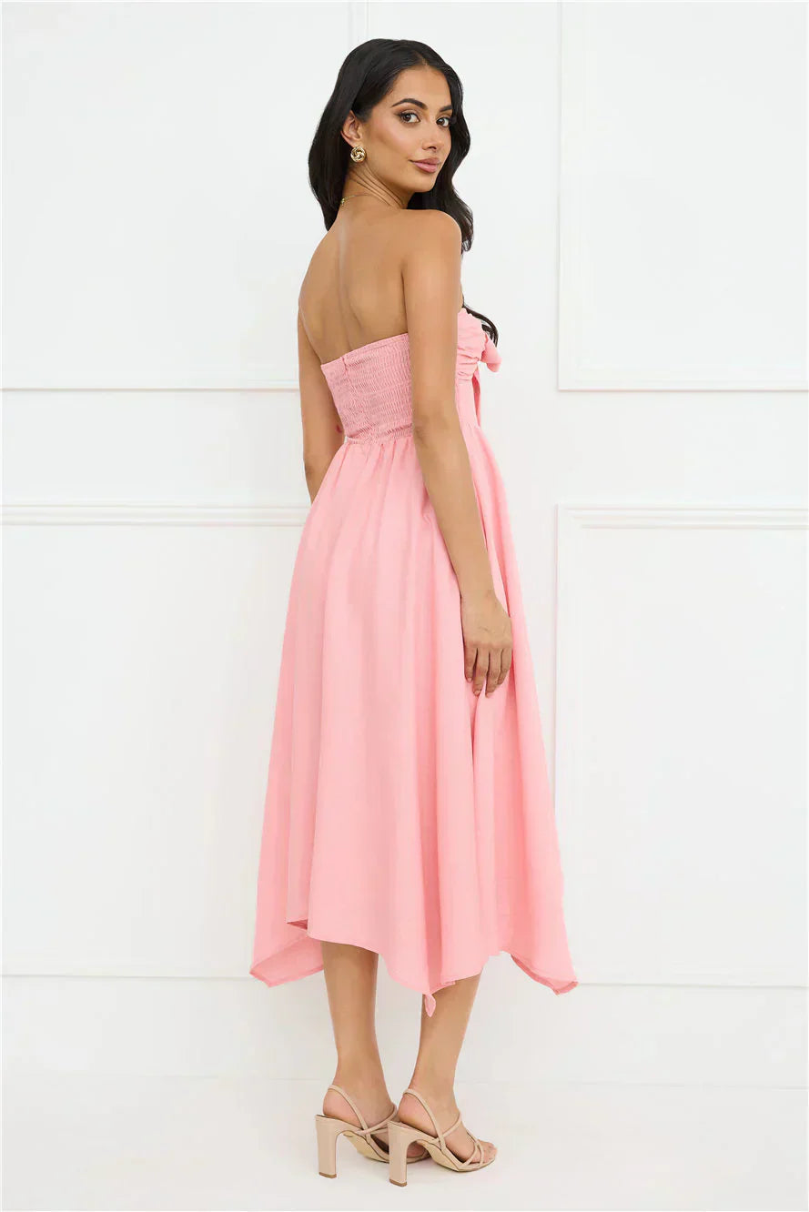 Saltwater Soul Strapless Midi Dress