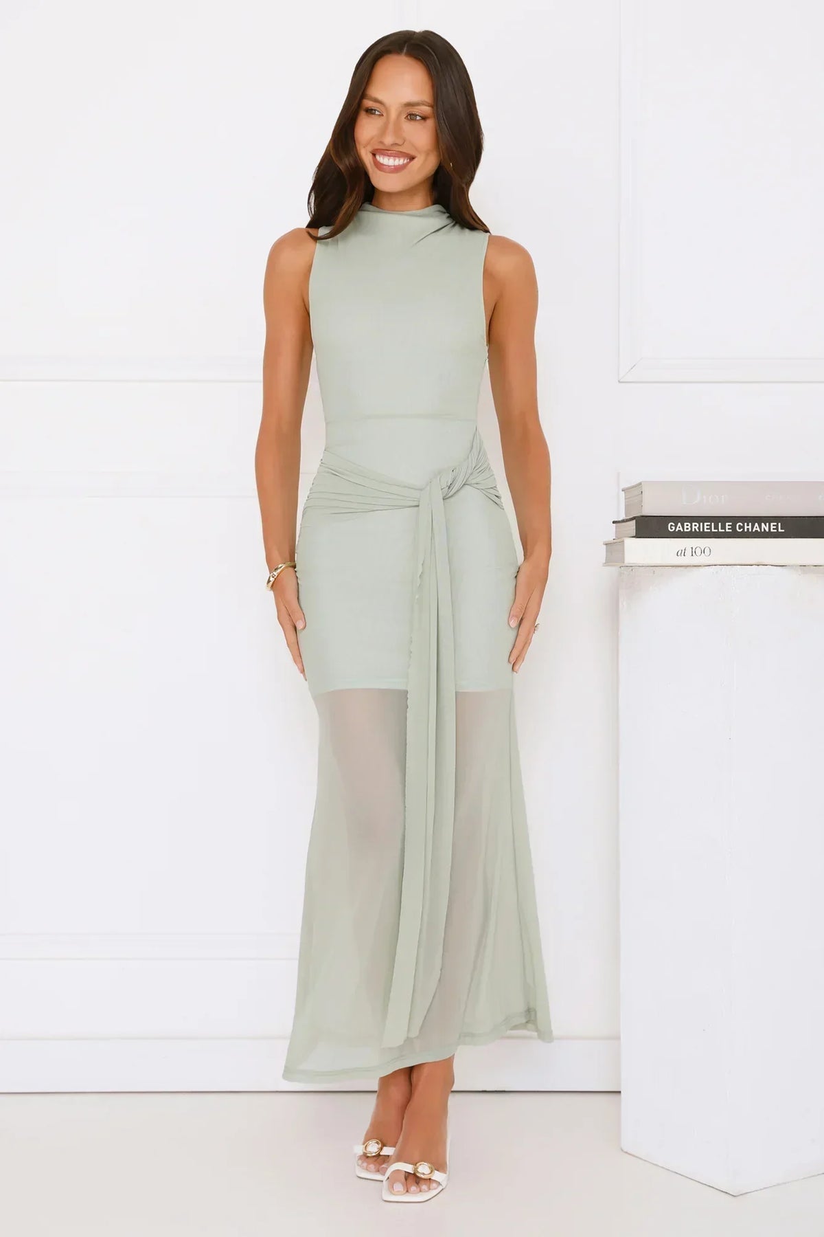 Dazzle Me Darling Mesh Maxi Dress