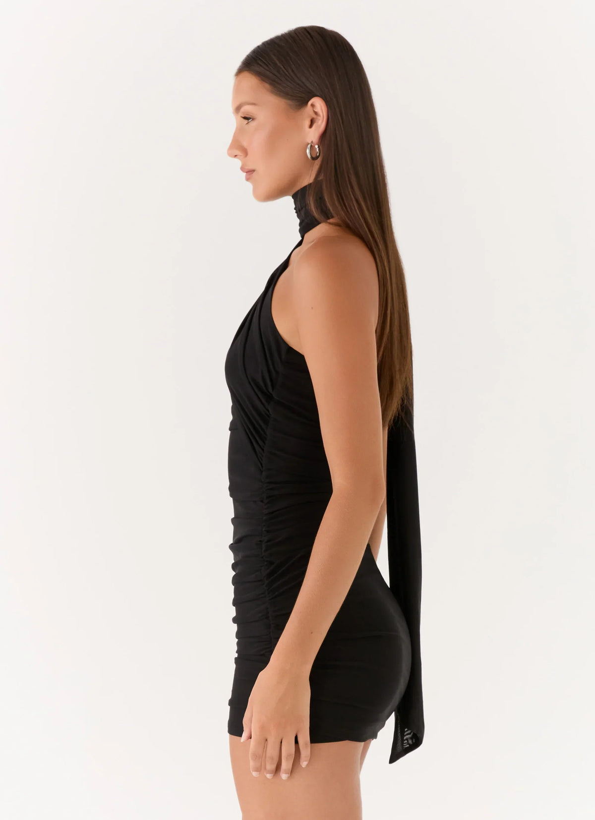 Breaking News Micro Mini Dress - Black