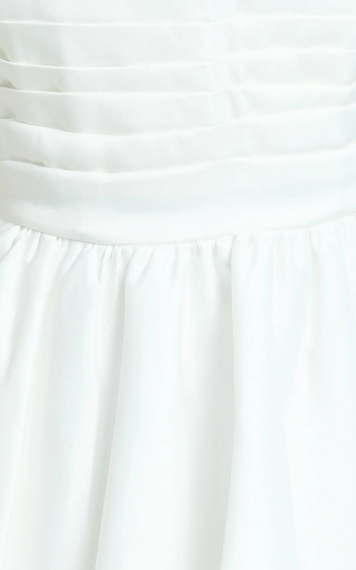 Bianca Mini Dress - Strapless Fit And Flare Dress in Ivory