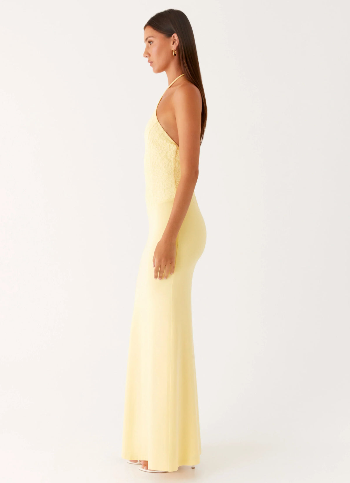 Fiesta Halter Maxi Dress - Sunny Yellow